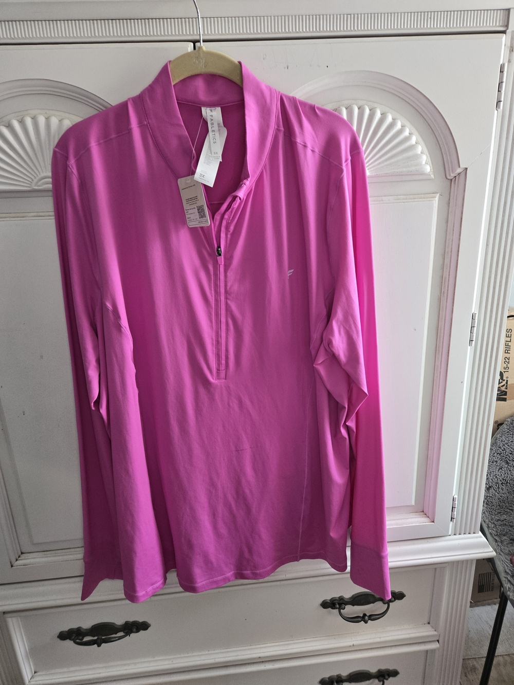 Fabletics Hot Pink Half-Zip Mid-Layer